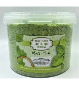 Parajdi fürdősó 5 kg Menta (Vödrös) – Otthoni spa élmény és bőrápolás