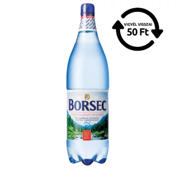 Borsec szénsavas természetes ásványvíz 1,5 L