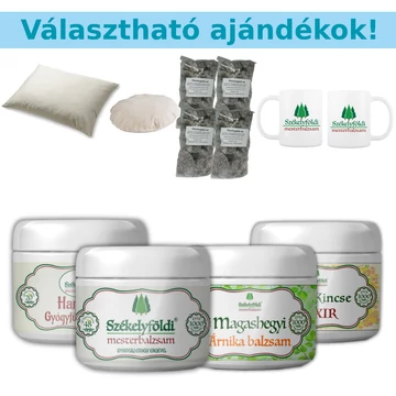 5 Szabadon választott gyógynövényes balzsam 250ml/db + 1 Választható ajándék