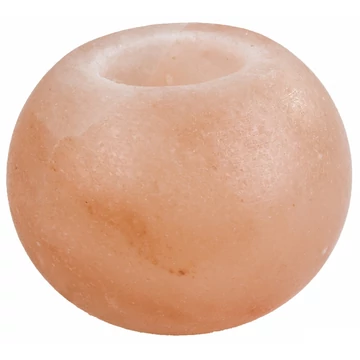 Himalája hegyi sókristály mécses tartó, KÖR ALAKÚ 1- 1,5 kg