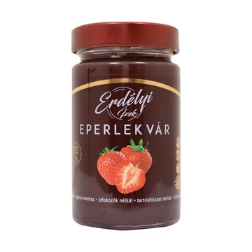 Erdélyi Ízek -  Eperlekvár 370g - 70%-os gyümölcstartalommal