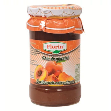 Florin – Őszibarack extra lekvár 375g (62% gyümölcstartalommal)