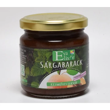 Éva Elixír Sárgabarack lekvár cukormentes 230g (Kézműves lekvár) 