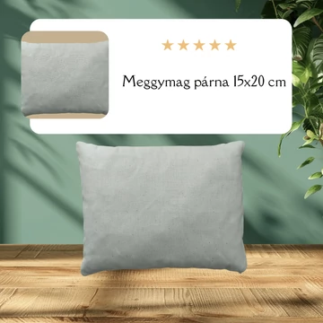 Meggymag párna 15x20 cm, 100% pamut huzattal