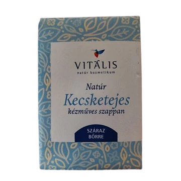Vitalis Natúr Kecsketejes kézműves szappan 115g (Száraz bőrre)