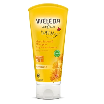 Weleda Bio körömvirágos natúr baba tusfürdő és sampon 200ml
