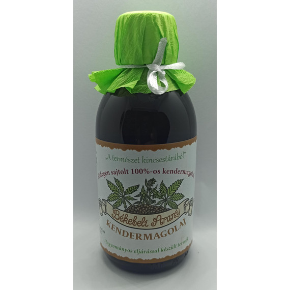 Hidegen sajtolt 100%-os kendermagolaj 200ml