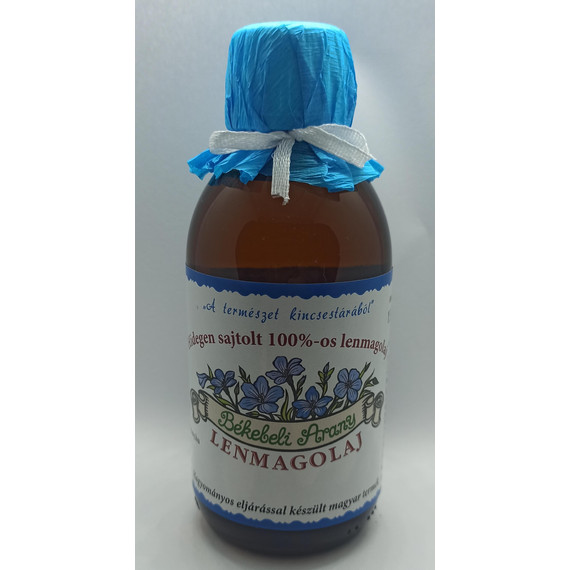 Hidegen sajtolt 100%-os lenmagolaj 200ml