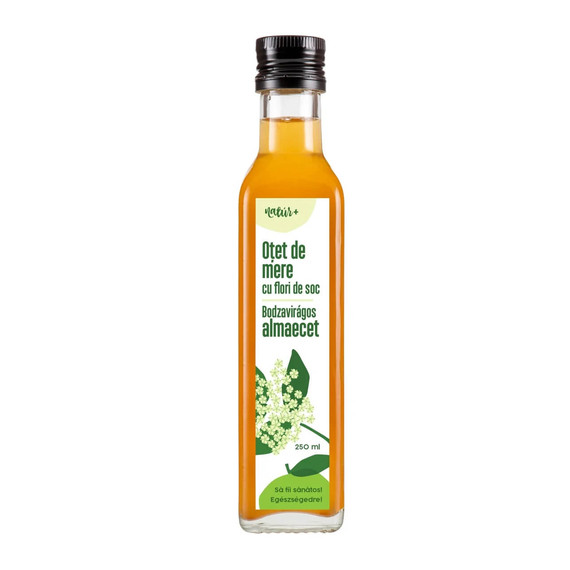 Erdélyi Szűretlen almaecet bodzavirággal 250ml (100 % természetes)