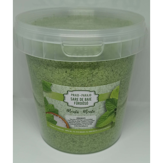 Parajdi fürdősó 1 kg Menta (Vödrös)