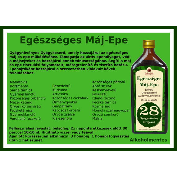 Egészséges Máj – Epe Székely Gyógykeserű 500ml