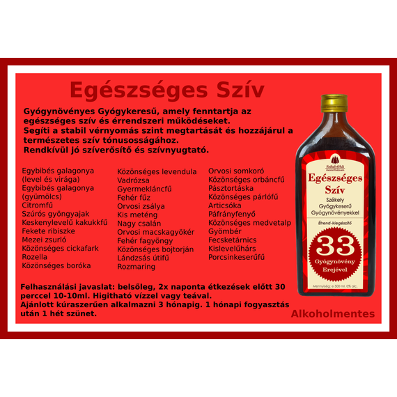 Egészséges Szív – Székely Gyógykeserű 500ml