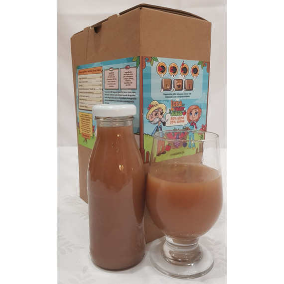 Lona Love natural 100% gyümölcslé (20% szilva– 80% alma) - 3 liter (Frissen préselt, szűretlen)