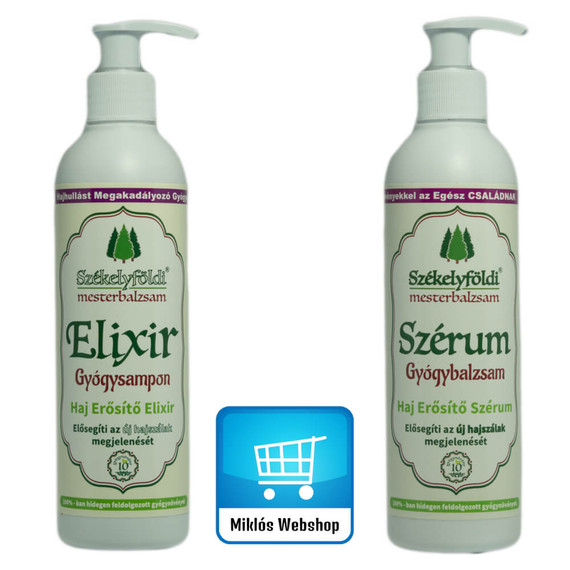 Székelyföldi Mesterbalzsam - Elixir Gyógysampon 250ml + Székelyföldi Mesterbalzsam - Szérum Gyógybalzsam – 250ml