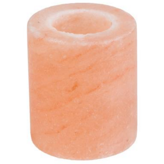 Himalája hegyi sókristály mécses tartó, HENGER ALAKÚ 0,7-1 kg