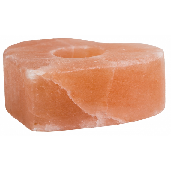 Himalája hegyi sókristály mécses tartó, SZÍV ALAKÚ 1- 1,5 kg