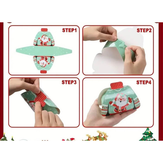 Karácsonyi ajándékdoboz ( 10.8 x 7.3 cm)