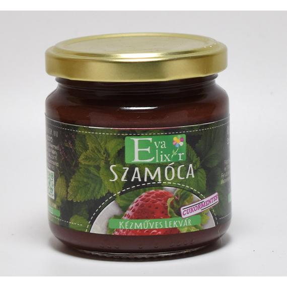 Éva Elixír Szamóca lekvár cukormentes 230g (Kézműves lekvár)