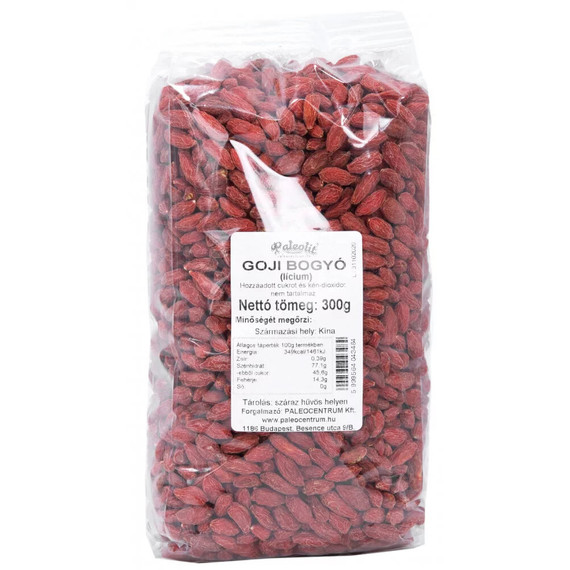 Paleolit Goji bogyó (aszalt lícium) 300g Paleolit Goji bogyó (aszalt lícium) 300g