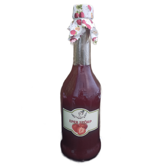 Erdélyi Eper szörp 500 ml ( Kézműves, Székely szörp )