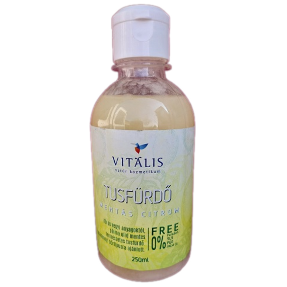 Vitalis Természetes Tusfürdő Mentás Citrom 250ml Vitalis Természetes Tusfürdő Mentás Citrom 250ml