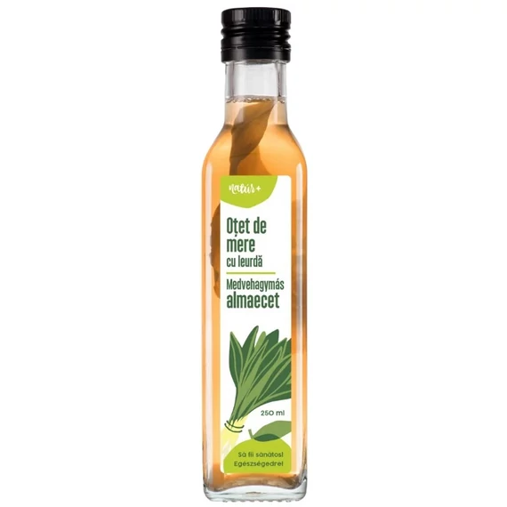 Erdélyi Szűretlen medvehagymás almaecet 250ml (100 % természetes) 