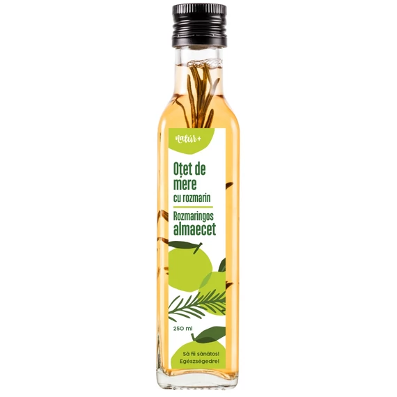 Erdélyi Szűretlen rozmaringos almaecet 250ml (100 % természetes)