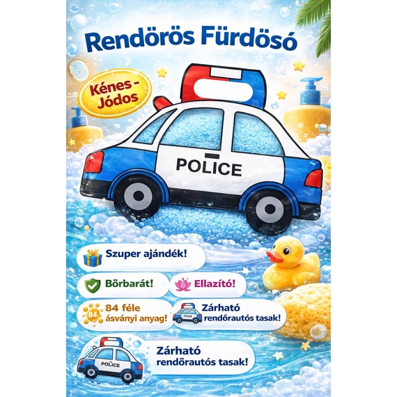 Parajdi fürdősó 1 kg Kénes - Jódos– Rendőrautós tasakban