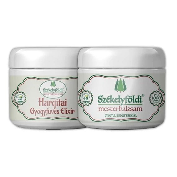 1 Hargitai Gyógyfüves Elixír és 1 Székelyföldi Mesterbalzsam - 250ml/db 