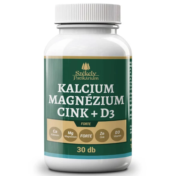 Székely Patikárium KÁLCIUM MAGNÉZIUM – CINK – D3 FORTE – 30 darabos