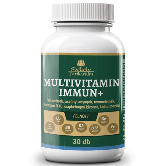 Székely Patikárium - Multivitamin Immun+ Felnőtteknek – 30 darabos