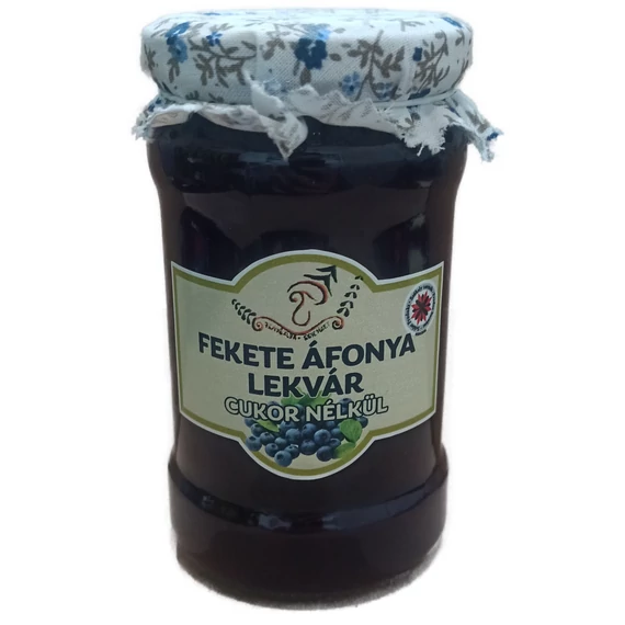 Erdélyi Fekete áfonya lekvár (cukormentes) 300g 